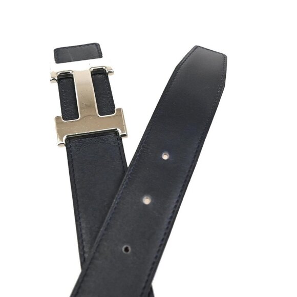 HERMES H Logo Constance Reversible Buckle Belt Leather main image 11